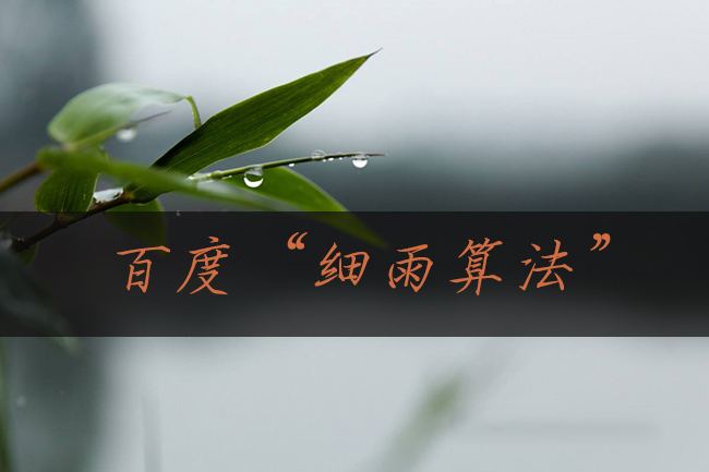 百度细雨算法_希立科技